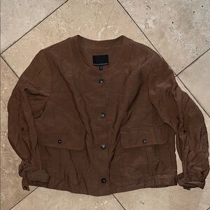 Banana Republic Chestnut Button-Up Jacket